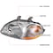 Spec-D Tuning 96-98 Honda Civic Crystal Housing Headlights Chrome, 2LH-CV96-RS 2LH-CV96-RS - alternate 5